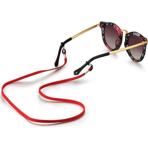 70cm Fashion Faux Suede Sunglasses Cord Lanyard Eyeglasses Eyewear Chain Cord Decoration Glasses Strap Holder Solid Accessories