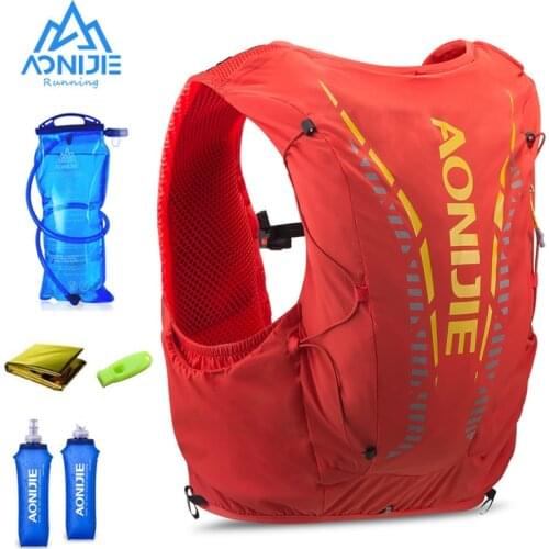 AONIJIE C962 12L Hydration Backpack Advanced Skin Pack Bag Vest Soft Water Bladder Flask For Hiking Trail Running Marathon Race