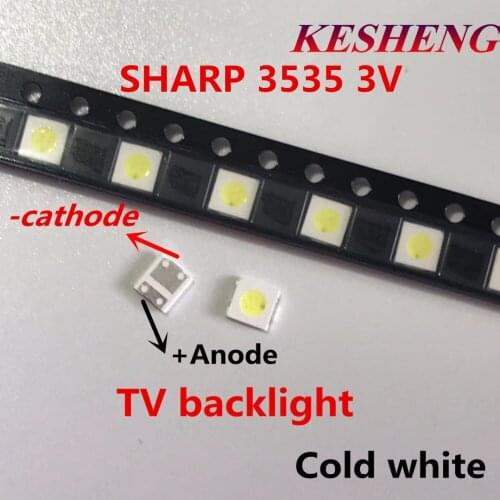 SHARP 2000PCS LED TV application backlit LCD screen for TV LED backlight 1 w 3 v 3535 3537 cool white GM5F22ZH10A