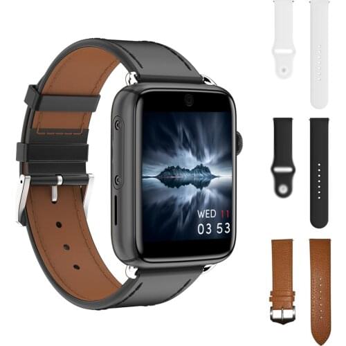 DM20 3GB 32GB GPS WIFI 4G Smart Watch 1.88 Inch Touch Screen Heart Rate Android 7.1 smartwatch with Leather silicon strap