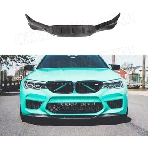 Carbon Fiber / FRP Unpainted Material Front Bumper lip Spoiler For BMW 5 Series F90 M5 Sedan 2018 2019 2020