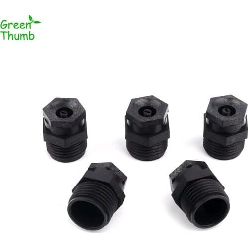 24pcs 1/2 Inch Black Plastic Sprinkler for Green Planting Lawn Garden Sprinkler Irrigation Male Thread Garden Sprayer