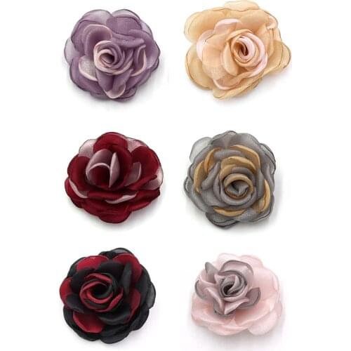 TOPQUEEN A15 2Pcs High heel shoe flower Large flower decoration Wedding party decoration Shoe buckle shoes