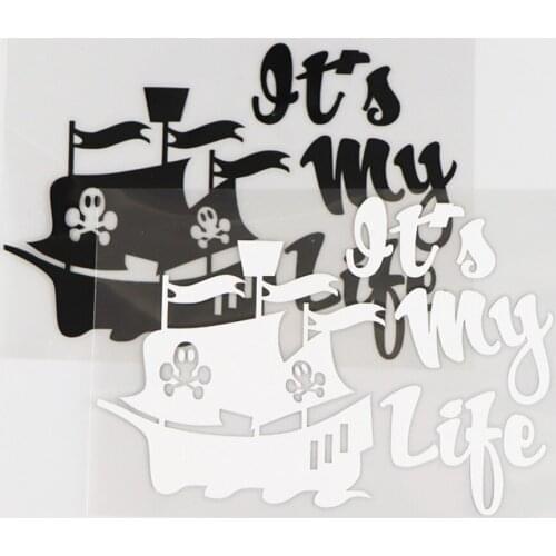 14.4X9.8CM Its My Life Car Sticker Creative Cartoon Vinyl Decal Art Fashion