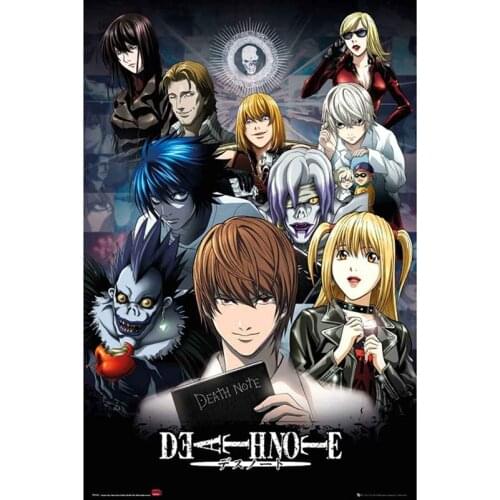 Japanse Anime Death Note Wall Poster Silk Scroll Painting Wall Print Posters Home Decoration