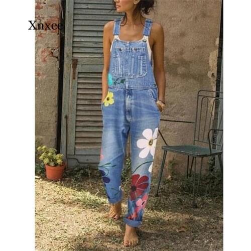 Summer Womens Washed Denim Overalls Overalls Casual Ripped Denim Jumpsuit Jumpsuit 2021 Hot Sale Vintage Streetwear