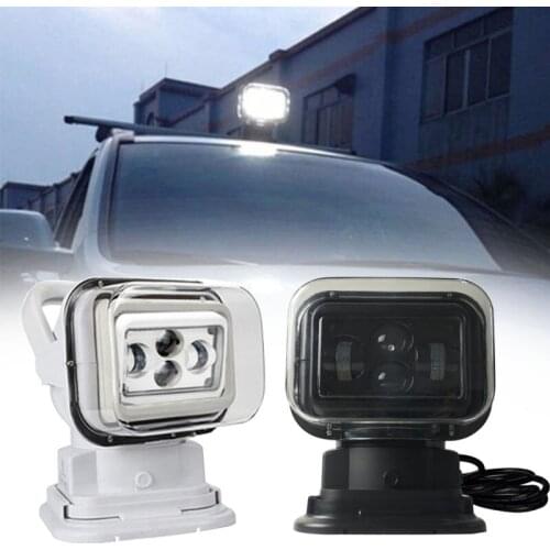 7 Inch 60W Led Remote Control Light Wireless Magnets Search Light Camp Hunting Fishing Boat Marine 4x4 Offroad Work Lamps 1Pcs