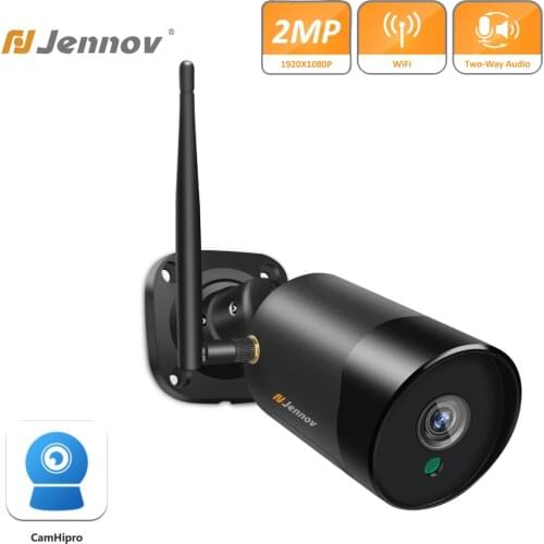 Jennov 1080P Wireless Wifi IP Camera Two-way Audio IR-Cut Night Vision P2P SD Card CCTV Outdoor Video Surveillance Waterproof