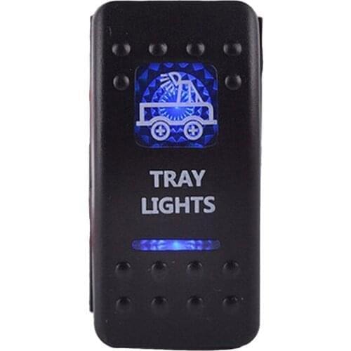 12V 20A Bar Carling Bar Rocker Switch Blue LED TRAY Light Lamp For Car Boat Sales Drop Shipping