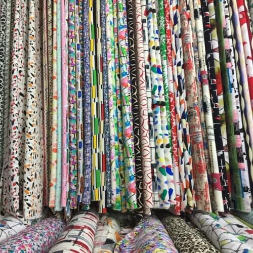2021 Summer Floral Cartoon Rayon Fabric Apparel Sewing Clothes Skirt Pajamas Lining Accessories Crafts Materials Fabrics Textile