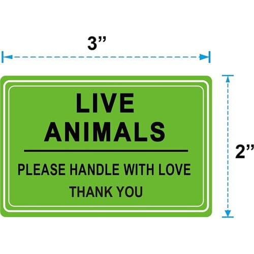 250 pcs/lot 2 x 3 inch FRAGILE HANDLE WITH LOVE Shipping Label Sticker Impressive Design for Shipping and Packing