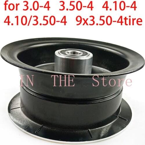 3.00-4 3.50-4 4.10-4 4.10/3.50-4 9x3.50-4'' wheel rim 4 inch alloy 6202 bearing hub fit MiNi Moto,ATV&Go Kart