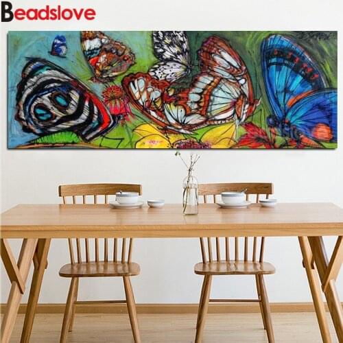 Diamond Painting Accessories large butterfly Full Square round Drill Picture Of Rhinestones Mosaic color painting Decorations