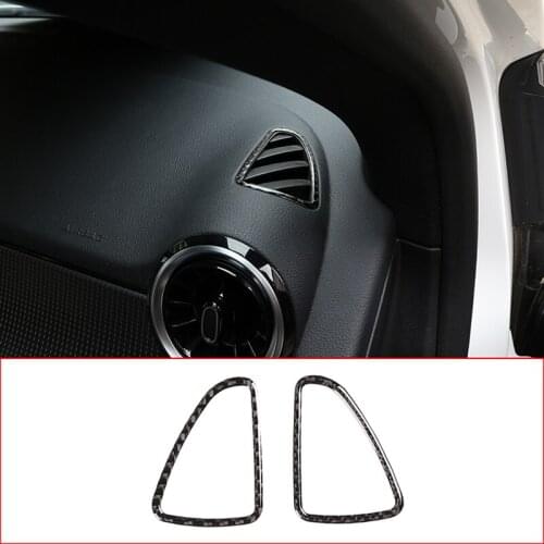 Car Interior Carbon Fiber Dashboard Air Conditioning Vent Frame Cover Trim Accessories For Mercedes Benz B Class W247 2019-20