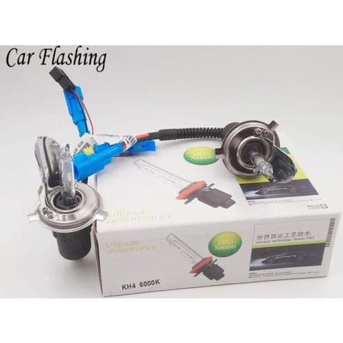 Car Flashing 1Pair 12V 55W 35W H4 HID Replacement bulb Xenon HID Headlight Auto headlamp kits 3000k 4300k 6000k 8000k