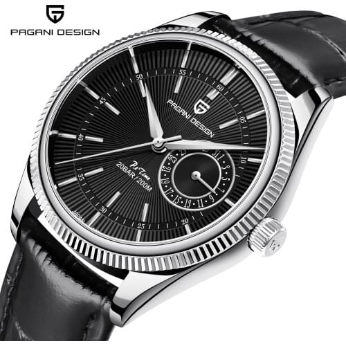 PAGANI Design Mens Quartz Watches Sapphire Glass Top Brand Luxury Watches Men 2021 Fashion Leather Strap 200 Waterproof Watches