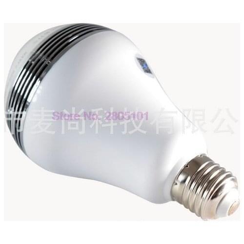 By dhl 10pcs Smart LED Bulb Bluetooth Speaker LED RGB Light E27 Base Wireless Music Player with APP Remote Control