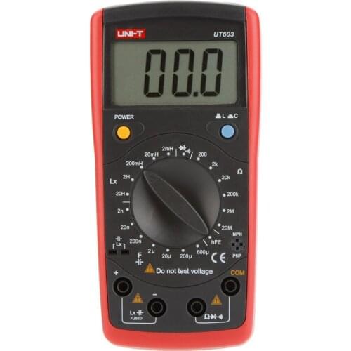 UNI-T UT603 Digital Modern Inductance Capacitance Meters Testers LCR Meter LCD Capacitors Ohmmeter w/hFE Test