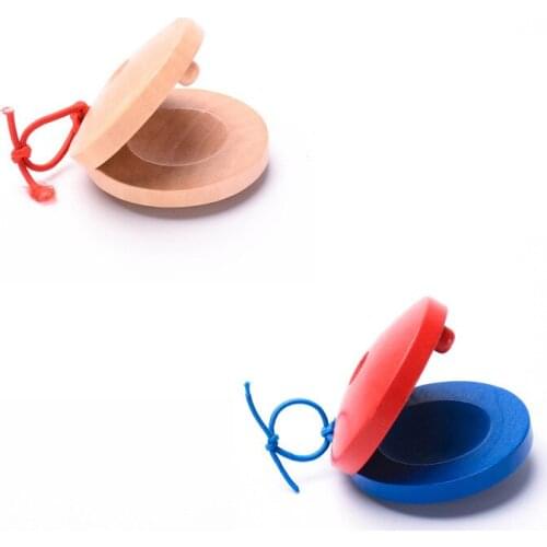 Baby Musical Toys Children Instruments Percussion Wooden Kindergarten Castanets Musical Music Round Dance Board Toys