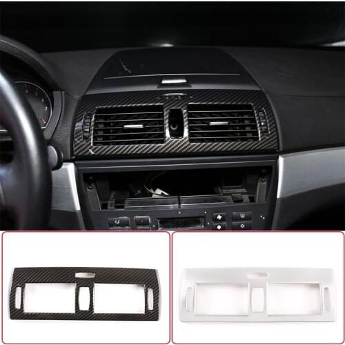 For BMW X3 E83 2006-2010 ABS Silver Car Central Control Air Outlet Decorative Frame Trim Interior Accessories Car Modification