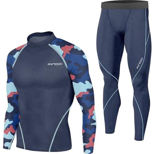 Findci Long Sleeve Sport Shirt Men Superhero Punisher 3D Compression T Shirt Quick Dry Mens Running T-shirt Gym Fitness Top