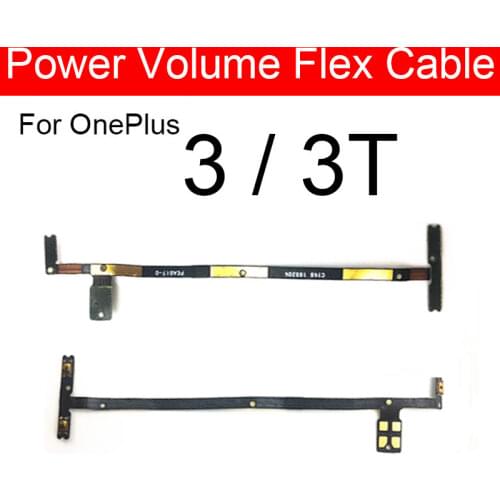 Power Volume Side Button Flex Cable For OnePlus 1+ 3 3T A3000 A3003 On Off Power Volume Flex Ribbon Cable Replacement Parts
