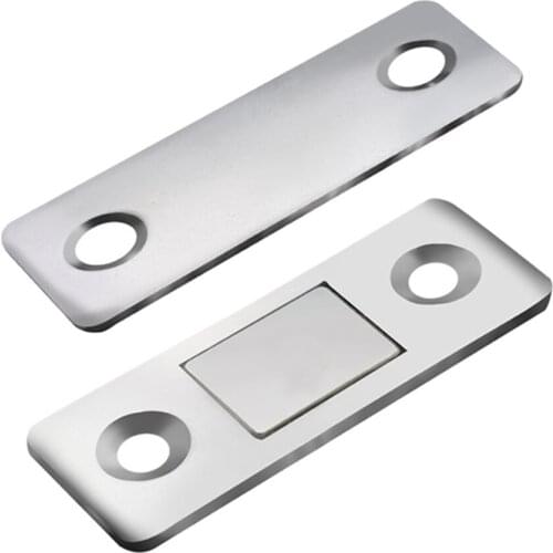 Strong Door Closer Magnetic Cupboard with Screws Ultra Thin Cabinet Catch Latch Cupboard Ultra Thin Closures Furniture Cabinet