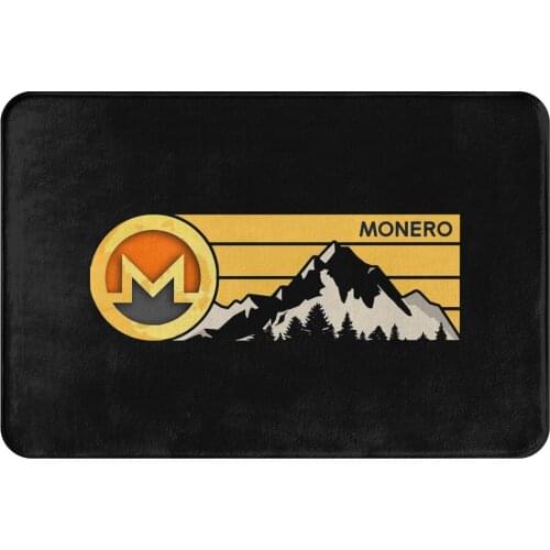 Monero Crypto Miners Anti-Slip Doormat Kitchen Mat XMR To The Moon Balcony Carpet Entrance Door Rug Indoor Decorative