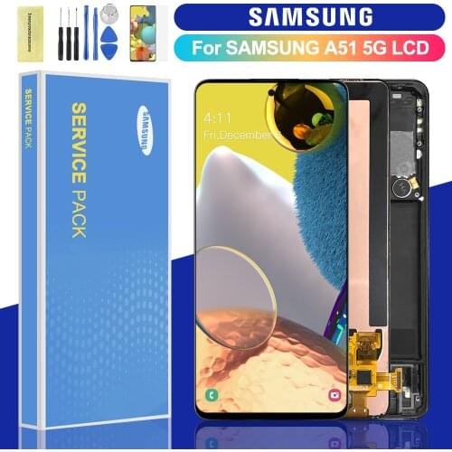 Original 6.5'' LCD For Samsung Galaxy A51 5G LCD Display Touch Screen Digitizer Assembly For Galaxy A51 G5 A516 A516B A516F LCD