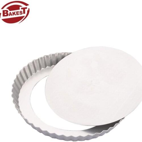 BAKEST Aluminum Alloy Pizza Baking Pan With Removable Bottom Round Shape Cake Pie Mold Multiple Size Selection