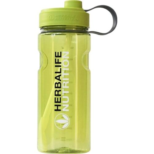 High Quality 1000ml Herbalife Nutrition Food grade Plastic sports space to drink straw water bottle with lid scale mark