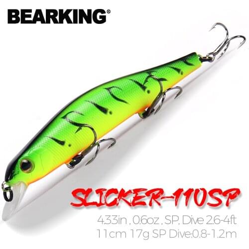 Bearking 11cm 17g magnet weight system long casting New model fishing lures hard bait dive 0.8-1.2m quality wobblers minnow