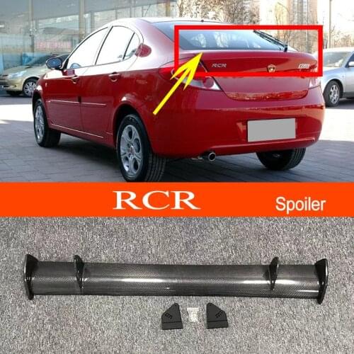 RCR Real Carbon Fiber GT-style Car-styling Sporty Rear Trunk Wing Spoiler for Lotus RCR Sedan