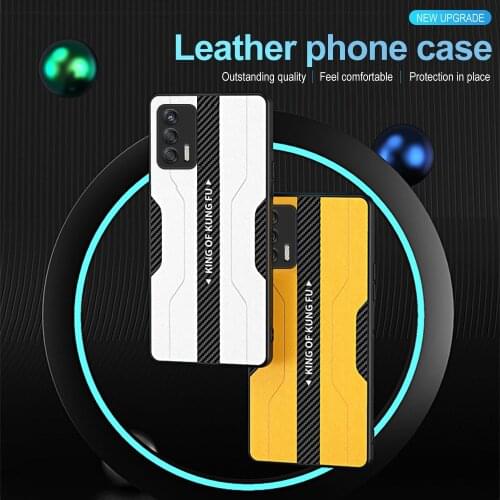 Luxury Matte Leather Realmi GT Case For Oppo Realmy Realme GT Neo 5G 2021 TPU Edge Soft Silicone Phone Protective Cover Shell