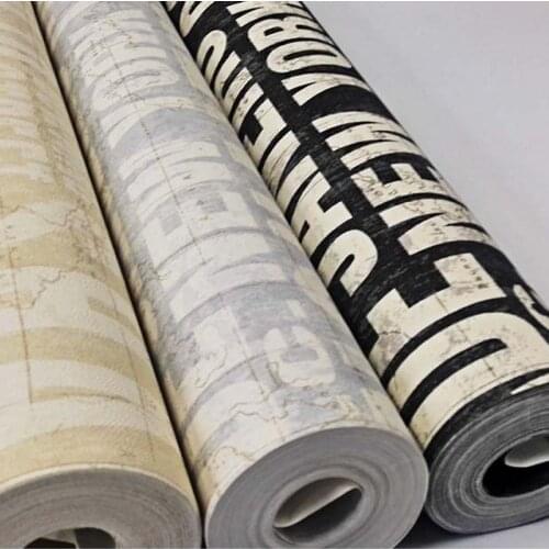 Words Modern Textured Letters Wallpaper Embossed 3d Wall Paper Covering Pvc Vinyl Wallpaper For Tv Background Waterproof Paper