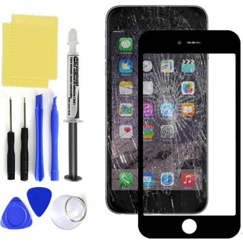 Replacement Outer Front Glass Touch Screen LOCA Glue Kit for iPhone 6S 7 8 Plus screen replacement phone repair tools