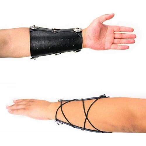 Archery Equipment Leather Protector Cowhide Arm Protector Quick Wear for Arm Sport Protective Equipment