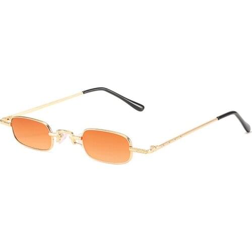 Small Metal Frame Rectangle Sunglasses Women Eyewear Men Shades Oculos Lunette Soleil Femme Sun Glasses Female Lentes Gafas