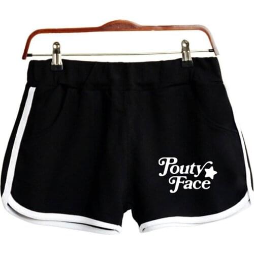 WAMNI Addison Rae Pouty Face Sports Shorts Harajuku Hip-Hop Street Unisex Casual Shorts Fashion Cotton Plus Polyester Fabric