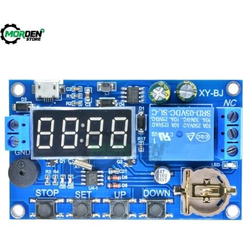 DC 5V Real Time DelayTimer Multiple Relay Module Switch Control Clock Synchronization Mode Control Wiring Diagram Dropship