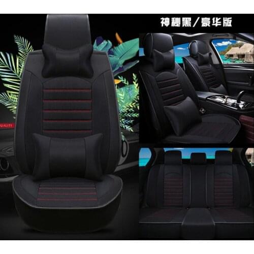 Flax universal car seat covers full surrounded seat for Lada 110 111 112 Kalina Niva Vesta XRAY Granta seat cushion car styling