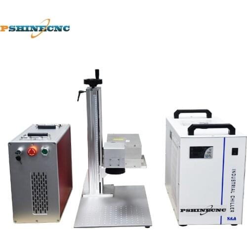 Water cup keychain mobile phone case metal applied 50w laser marking machine for stainless steel 20w on sale