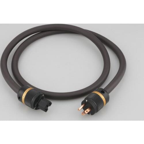 High Quality Viborg VP1606 OFC RISR 6MM square US HIFI Power Cable With US Pure Copper Power Plug Audiophile