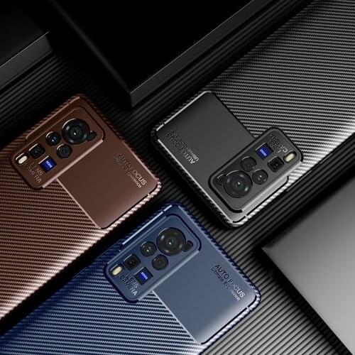 X60 Business Carbon Vivo X60 Pro Plus Case for X 60 Cover Silicone TPU Soft Back Funda for Vivo X 60 Pro+ 5G Capa Bumper