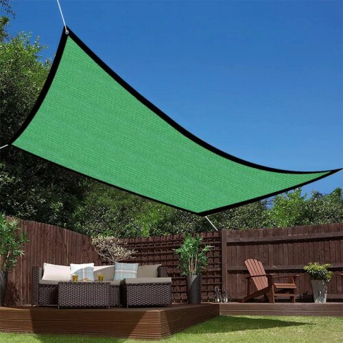 Encrypted Shading Net Sun Shade Sail Sunshade UV Protection Sun Awning Outdoor Garden Courtyard Anti Heat Insulation Cover Rope