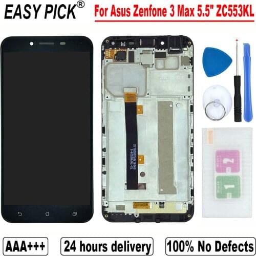 5.5" For Asus Zenfone 3 Max ZC553KL X00DDB X00DDA X00DD LCD Display Touch Screen Digitizer Assembly Free Tool