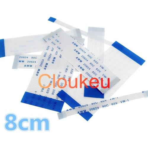 0.5 1.0mm 8cm FFC FPC flexible flat cable 4P 5P 6P 7P 8P 9P 10P 12P 14P 16P 18P 20P 24P 26P 28P 30P 32P 34P 36P 40P 45P 50P 60P