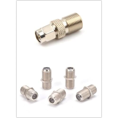 10 Pack F Type Coupler Adapter Connector Female F/F Jack RG6 Coax Coaxial Cable High quality /1pcs SMA RF Coax Connector Plug