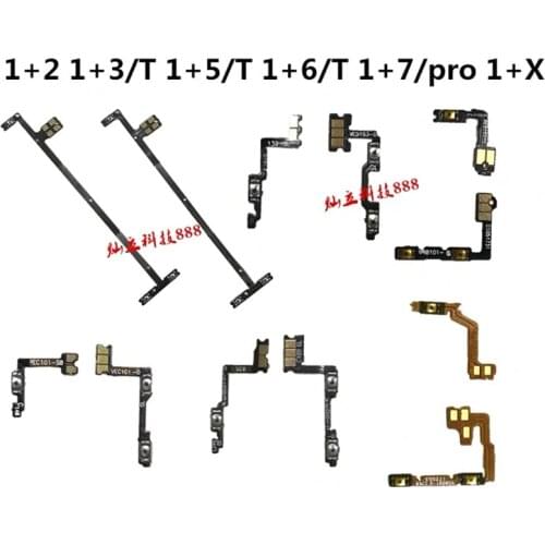 100% New Volume Up Button Power Switch ON OFF Key Ribbon Flex Cable For OnePlus Three 2 3 3T 5 5T 6 6T 7 Pro Replacement Parts