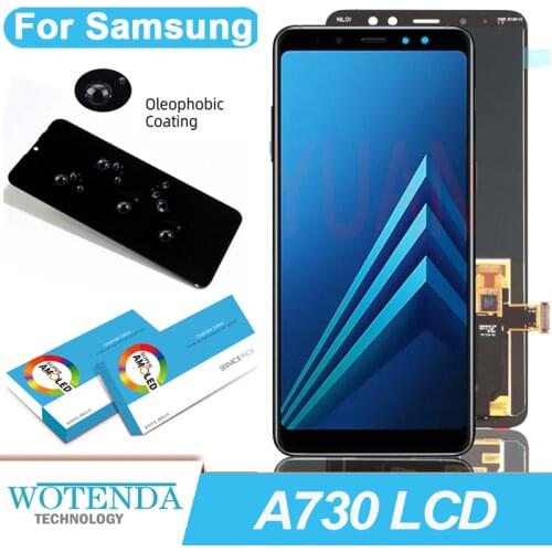 100% Original Amoled 6.0'' Display for Samsung Galaxy A8 PLUS 2018 A730F Full LCD Touch Screen Digitizer Assembly Repair Parts